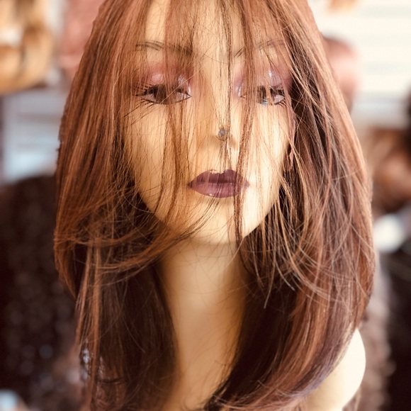 Fulllace Copper Ginger Brown Wig - Picture 7 of 16